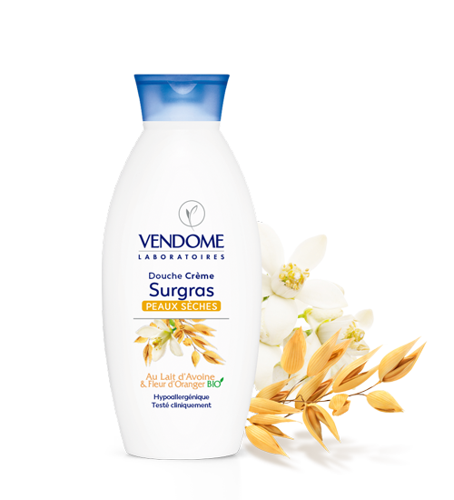 VENDOME - Crème de Douche au Lait d'Avoine et Fleur d'Oranger Bio - 400ml